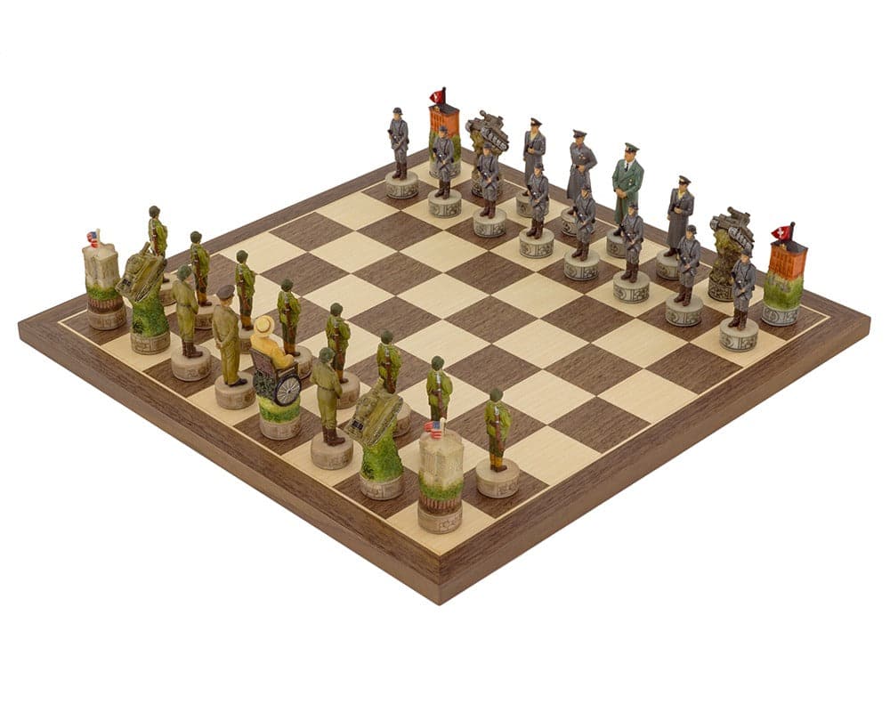 Échiquier en Bois Sculpté et son Jeu d'Échecs | Jeu Echec Échiquier en Bois Sculpté et son Jeu d'Échecs | Jeu Echec