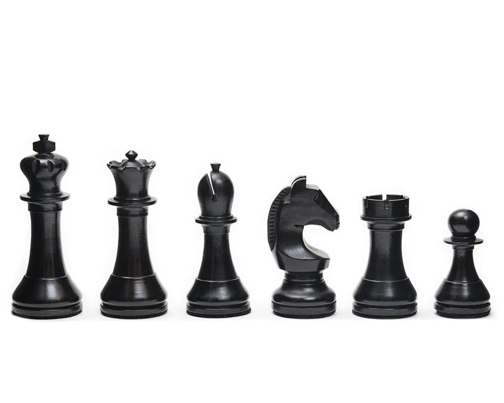 Official World Championship Chess Men - Full Set of Black Chess Pieces