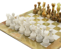 Jeu d’échecs Alghero en onyx et marbre