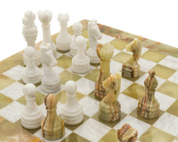 Jeu d’échecs Alghero en onyx et marbre