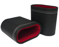 Ensemble de gobelets de backgammon en cuir synthétique