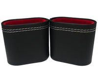 Ensemble de gobelets de backgammon en cuir synthétique
