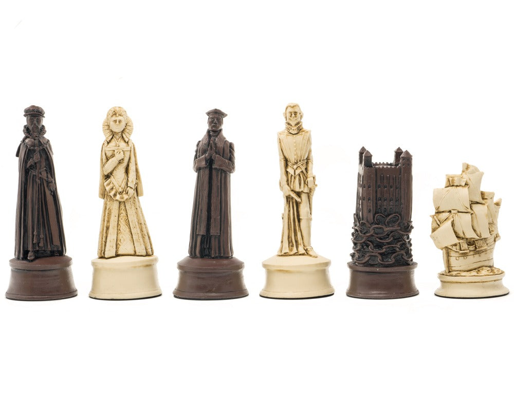 Pièces d’échecs Berkeley Chess Elizabethan Russet