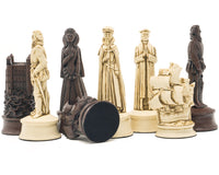Pièces d’échecs Berkeley Chess Elizabethan Russet