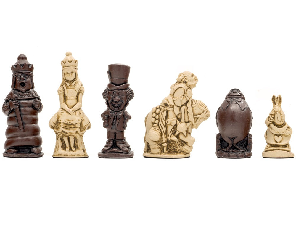 Berkeley Chess Alice in Wonderland Pièces d’échecs rousses