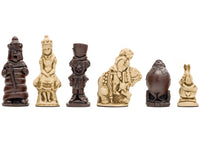 Berkeley Chess Alice in Wonderland Pièces d’échecs rousses