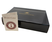 Ensemble de backgammon pliable Italfama en similicuir noir et beige