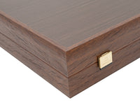 Jeu de Backgammon Manopoulos en wengé et loupe de noyer