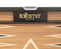 Italfama Jeu de backgammon pliant en bois avec sac de protection