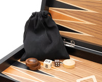 Italfama Jeu de backgammon pliant en bois avec sac de protection