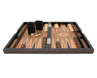 Italfama Jeu de backgammon pliant en bois avec sac de protection