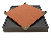 Manopoulos Jeu d’échecs en métal Armée gréco-romaine avec coffret de rangement en bois pour pièces d’échecs - Petit