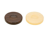 Pions de Backgammon Deluxe Marron et Ivoire 36 mm