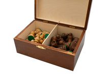 Boîtier Numéro 5 en Bois de Bouleau pour Pièces d'Échecs – Foncé