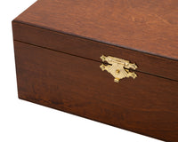 Boîtier Numéro 5 en Bois de Bouleau pour Pièces d'Échecs – Foncé