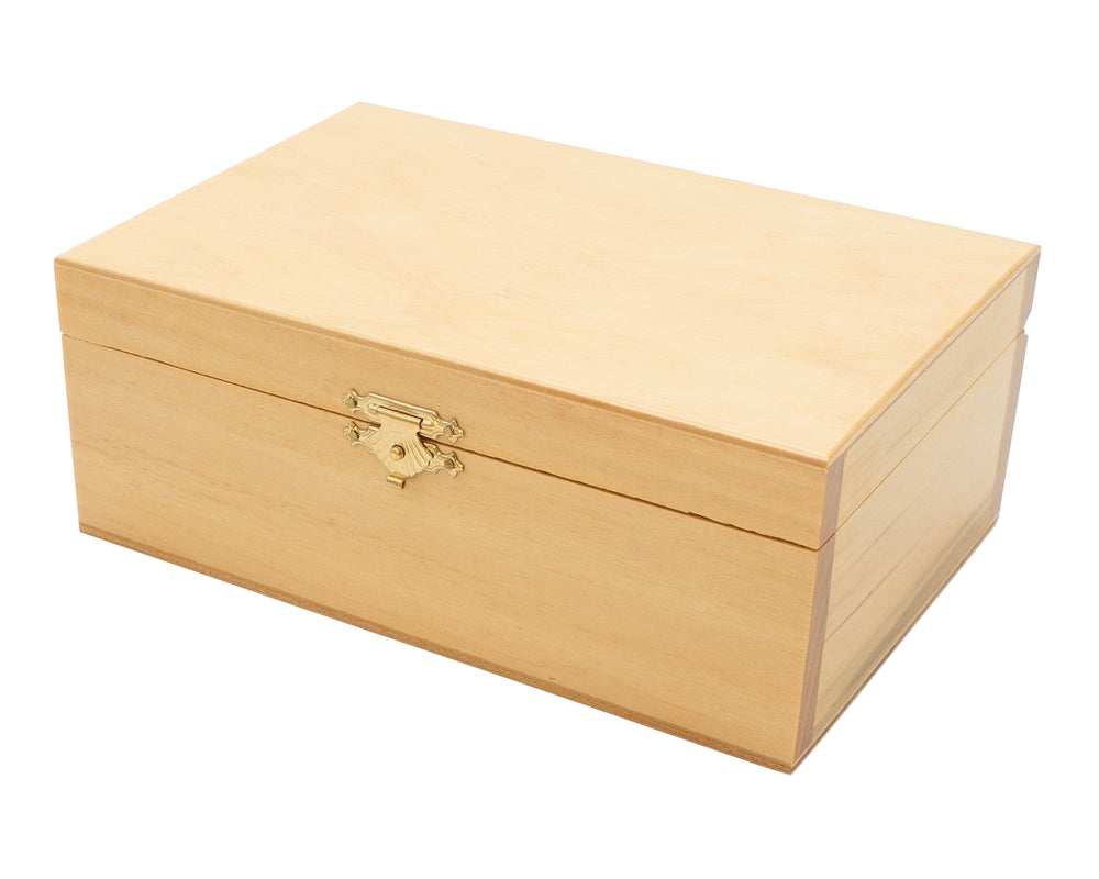 Boîte en bois de bouleau numéro 5 pour pièces d'échecs