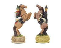 Pièces d’échecs thématiques « Napoléon contre les Russes », peintes à la main par Italfama
