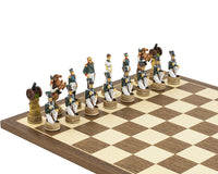 Pièces d’échecs thématiques « Napoléon contre les Russes », peintes à la main par Italfama