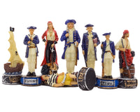 Pièces d’échecs à thème Pirates vs Marine, peintes à la main par Italfama