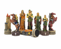 Pièces d’échecs à thème Robin Hood, peintes à la main par Italfama