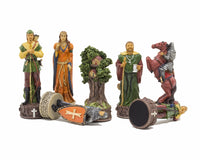 Pièces d’échecs à thème Robin Hood, peintes à la main par Italfama