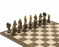 Pièces d’échecs à thème Robin Hood, peintes à la main par Italfama