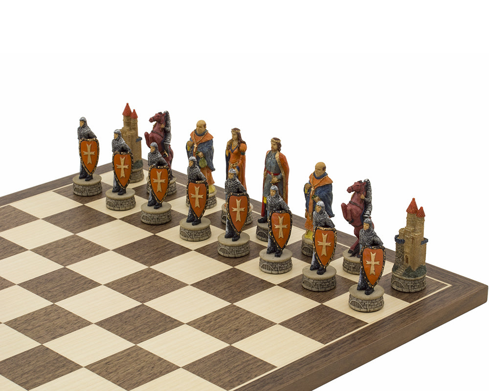 Les pièces d'échecs Robin des Bois peintes à la main par Italfama