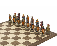 Pièces d’échecs à thème Robin Hood, peintes à la main par Italfama
