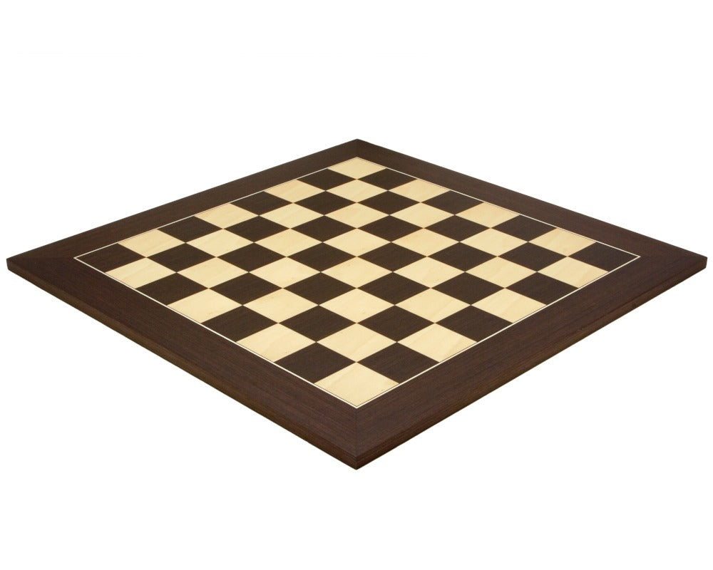 21.7 Inch Wenge and Maple Deluxe Chess Board (échiquier de luxe en érable et wengé)