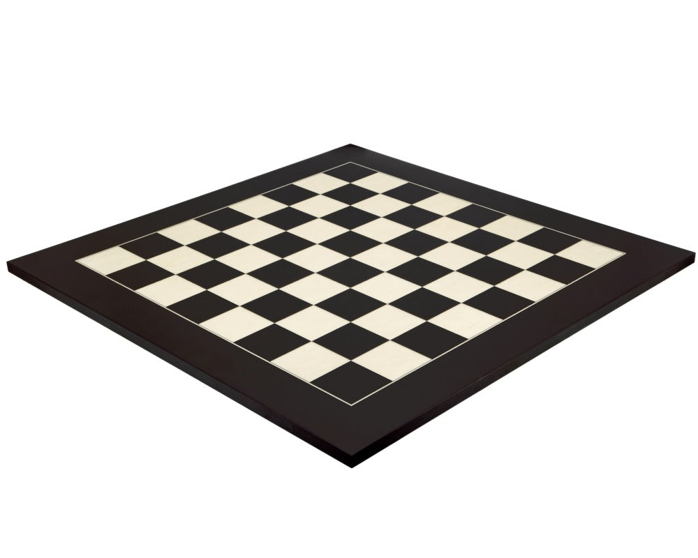 23.6 Inch Matt Black and Maple Deluxe Chess Board (échiquier de luxe en érable et noir mat)