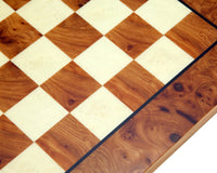 Échiquier rustique en bois d'olivier fait main Échiquier rustique en bois d'olivier fait main
