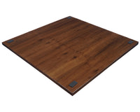 Échiquier de luxe italien 60 cm en loupe de noyer foncé