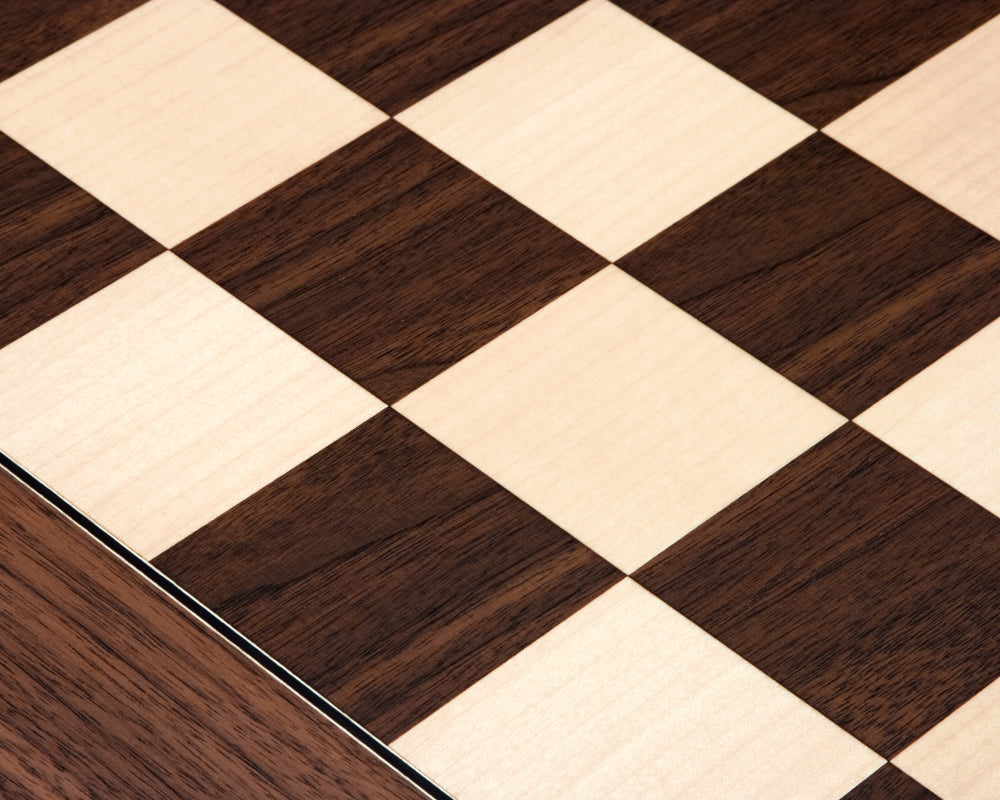 23.6 Inch Montgoy Palisander and Maple Deluxe Chess Board (échiquier de luxe en palissandre et érable)
