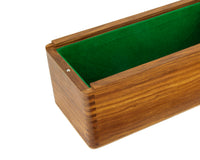 Coffret de rangement pour pièces d’échecs en sheesham de 28 cm avec couvercle coulissant