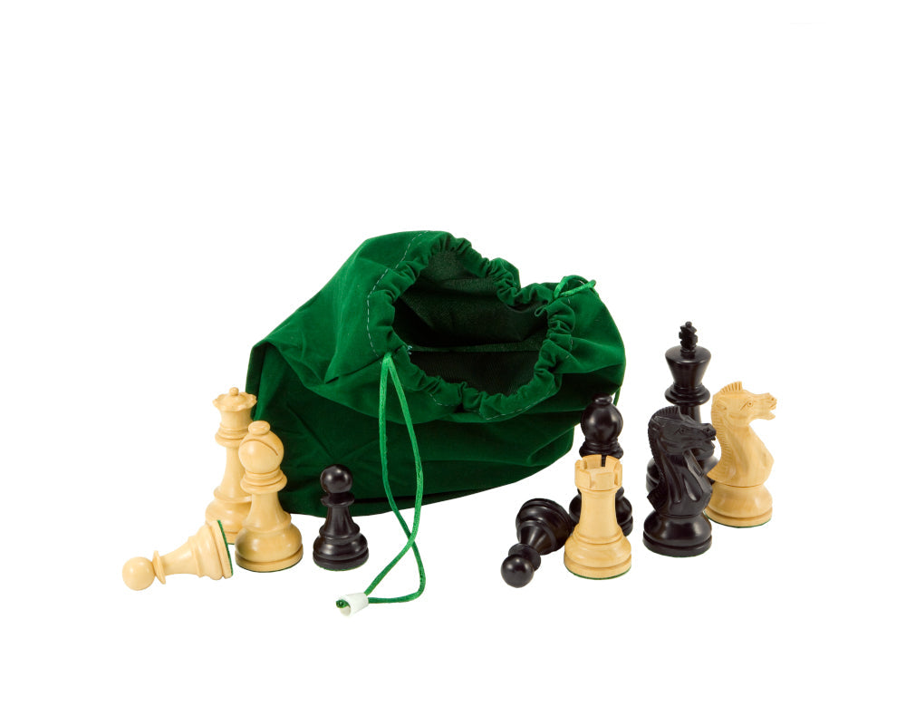 Sac à pièces d'échecs à cordon vert