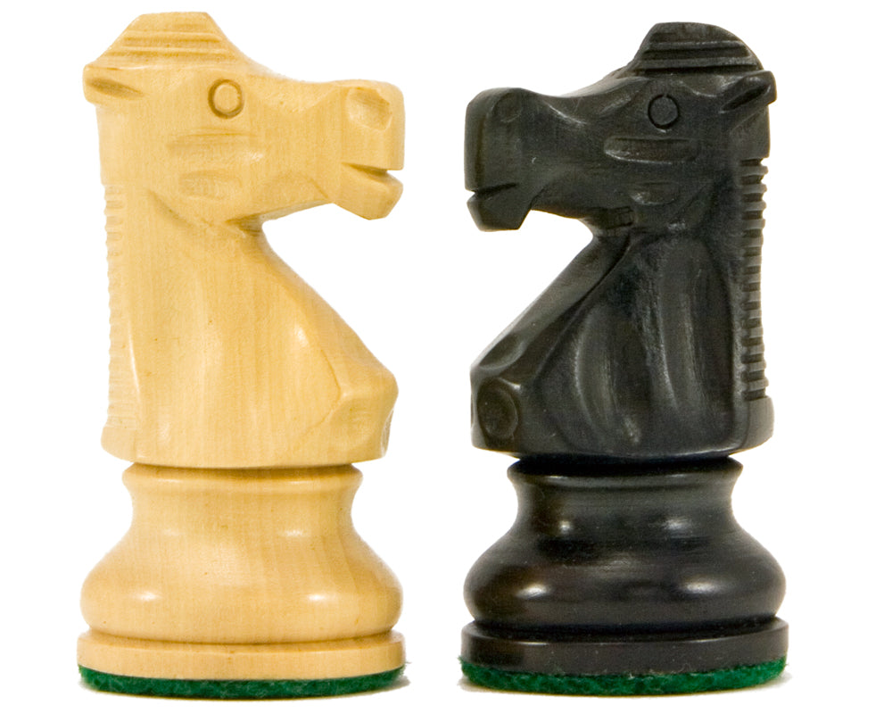 Pièces d'échecs Staunton Ebonised French Knight Series 3.25 Inches