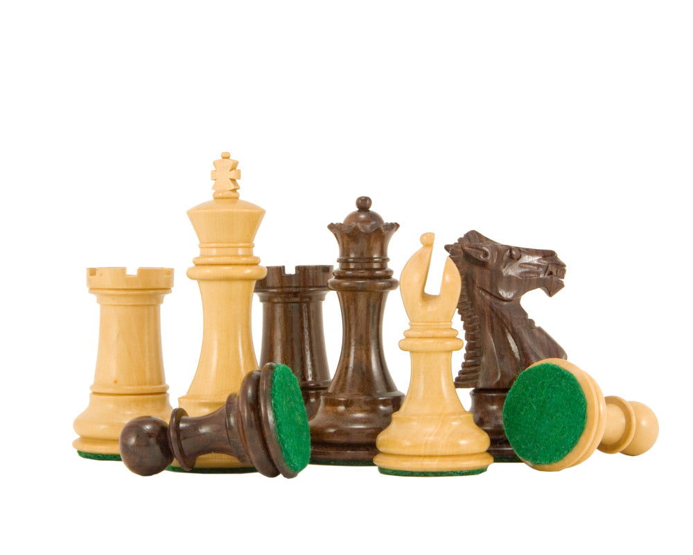 Série Windsor Pièces d'échecs en bois de rose Staunton 3 pouces