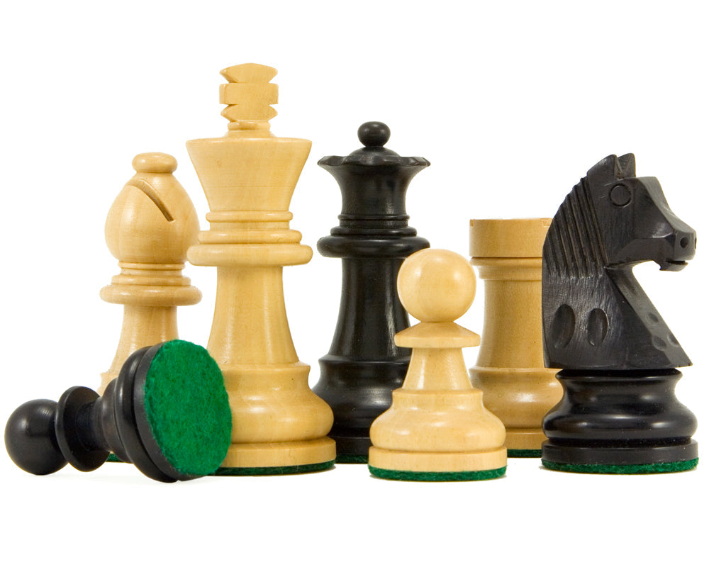 Cavalier à tête basse Pièces d'échecs Staunton ébonisées 2.5 Inches