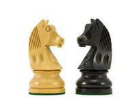 Pièces d’échecs Staunton ébonisées - Cavalier tête inclinée - 8,3 cm