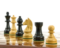 Pièces d’échecs Staunton ébonisées - Cavalier tête inclinée - 8,3 cm