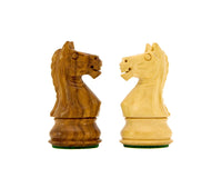 Pièces d’échecs Staunton Fierce Knight Sheesham - 7,6 cm - Comprend un coffret de rangement pour pièces d’échecs en bois foncé