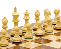 Pièces d’échecs Staunton Fierce Knight Sheesham - 7,6 cm - Comprend un coffret de rangement pour pièces d’échecs en bois foncé