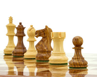 Pièces d’échecs Staunton Fierce Knight Sheesham - 7,6 cm - Comprend un coffret de rangement pour pièces d’échecs en bois foncé