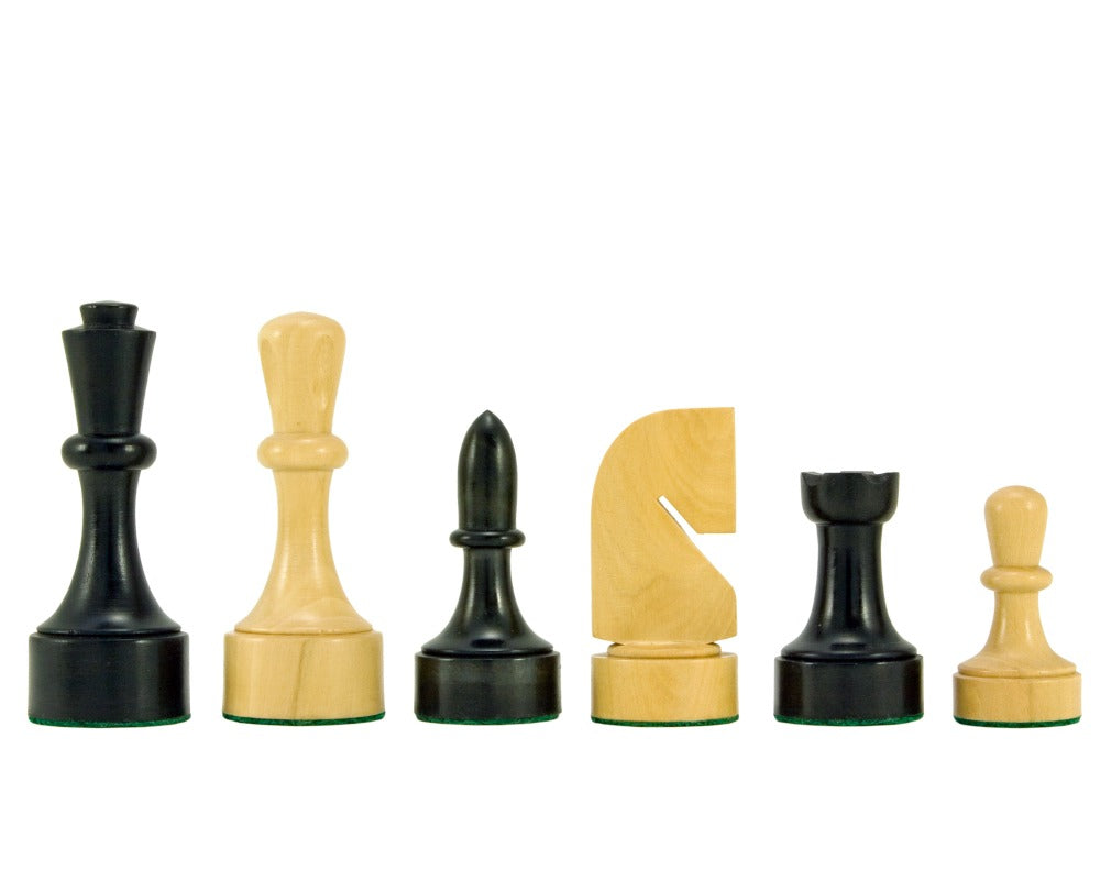 Pièces d'échecs ébonisées Contemporary Series 3.75 Inches
