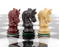Corinthian Tres Corone — Pièces d’échecs de luxe — 6,4 cm
