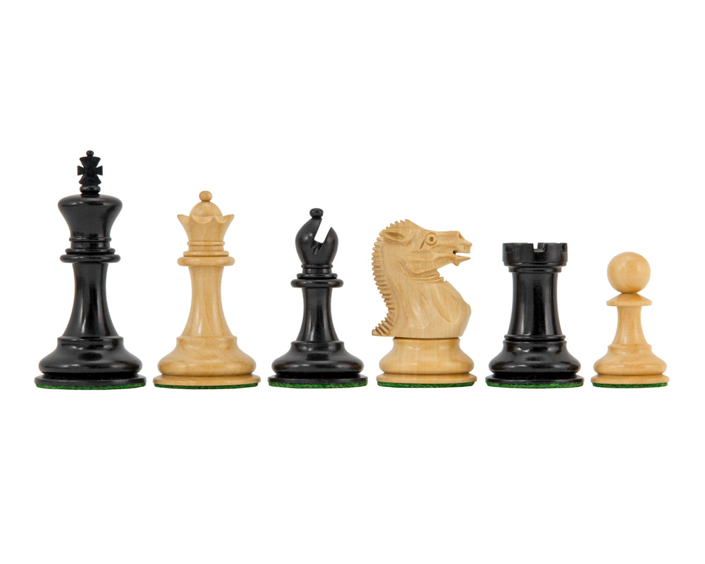 Série Highgrove — Pièces d’échecs Staunton ébonisées — 7,6 cm