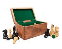 Pièces d’échecs Staunton de compétition — 9,5 cm — coffret de rangement pour pièces d’échecs inclus