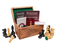 Pièces d’échecs Staunton de compétition — 9,5 cm — coffret de rangement pour pièces d’échecs inclus