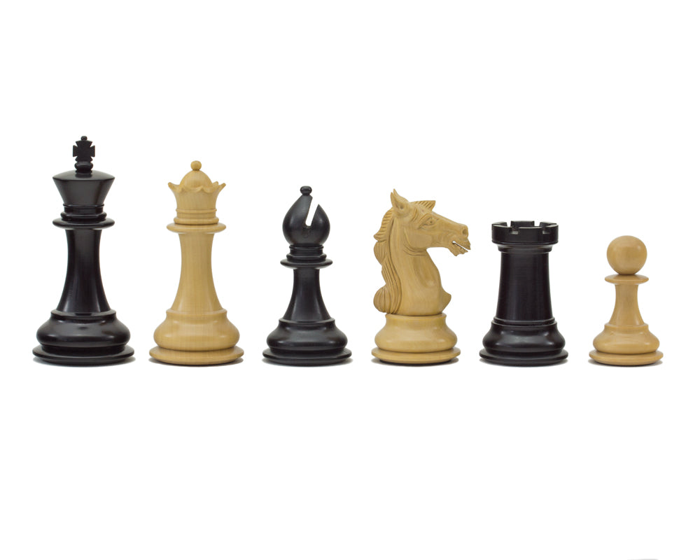 Columbus Series — Pièces d’échecs en ébène — 10,2 cm
