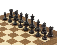 Columbus Series — Pièces d’échecs en ébène — 10,2 cm